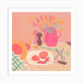 Still Life With Daffodils Art Print