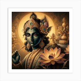 Lord Krishna 10 Art Print