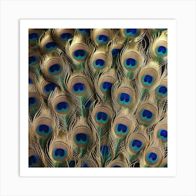 Peacock Feathers 10 Art Print