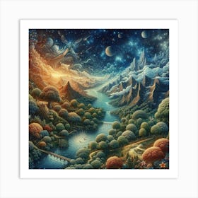 Lucid Dreamscape Art Print