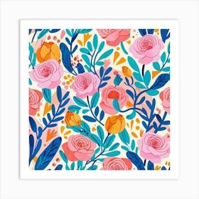 Floral Pattern 20 Art Print