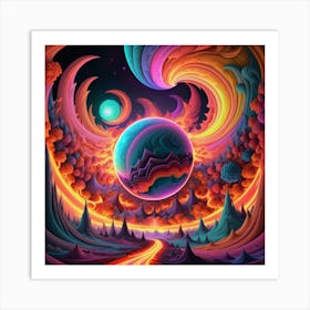 Psychedelic Art 3 Art Print