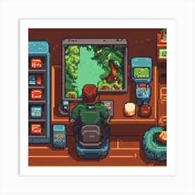 Pixel Art 27 Art Print