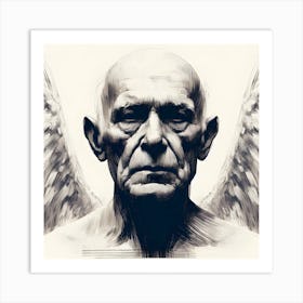 An Old Angel From Heaven Art Print