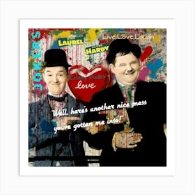 Laurel & Hardy 1 Art Print