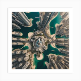 Aerial View Of Dubai 1 Art Print