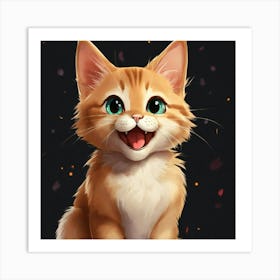 Cute Kitten Art Print