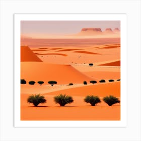 Desert Landscape 49 Art Print