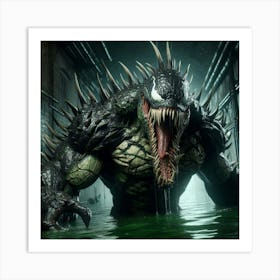 Croc venom Art Print