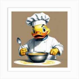 Chef Duck 6 Art Print