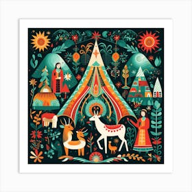 Christmas Lovely Paradise 13 Art Print