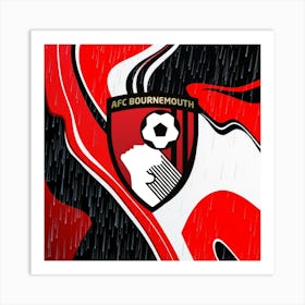 A.F.C. Bournemouth Logo Wall Arts 17 Art Print