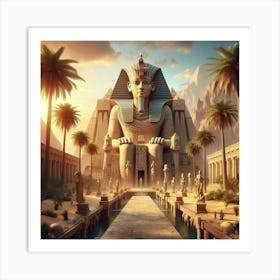 Egyptian Temple Art Print