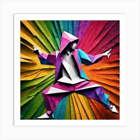 Origami Dancer 48 Art Print