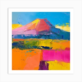 Abstract Travel Collection Mount Kilimanjaro Tanzania 2 Art Print