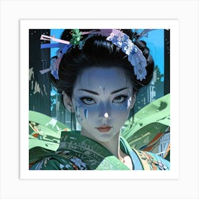 Japan Geisha Visual 29 Art Print