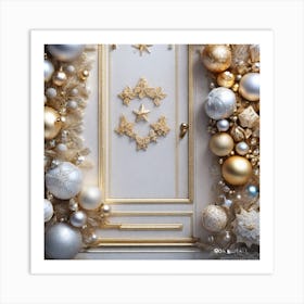 Christmas Door 151 Art Print