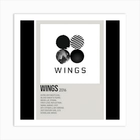 WINGS - BTS, 2016 Art Print