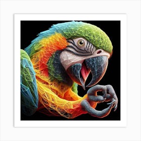 Parrot Colorful Art Print