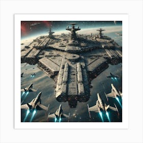 Tharsis Class Carrier Spacefaring Art Print