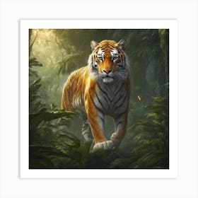 Tiger In The Jungle Art Print