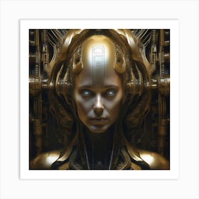 Futuristic Woman 21 Art Print