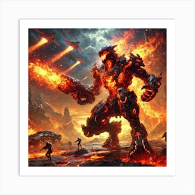 Yangfirewolf Infernoblast Art Print