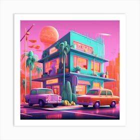 Futuristic City 15 Art Print