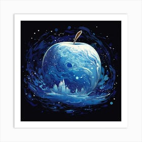 Apple In The Water Art Print