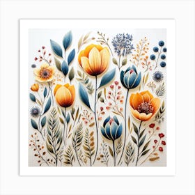 Floral Painting Art Print