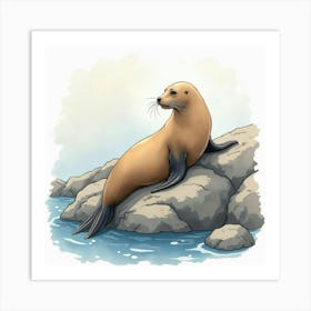 Sea Lion 3 Art Print