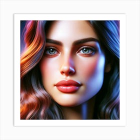 Portrait Of Human Beauty Art Print