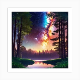 Milky Way 45 Art Print