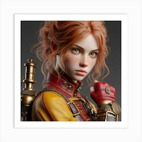 Steampunk Girl 24 Art Print