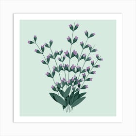 Lavender Flowers Art Print