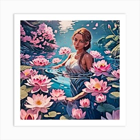 Lotus Flower 1 Art Print