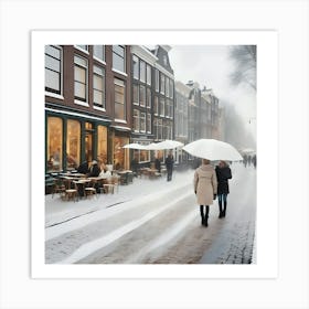 Winter In Amsterdam Art Print