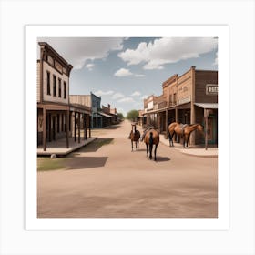 Old West Town 4 Art Print