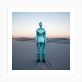 Man In The Desert 14 Art Print