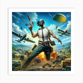 Pubg Cover Art 2 Art Print