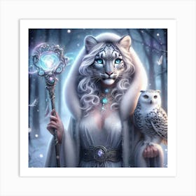 The Leopard Wizard Art Print