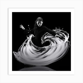 Dancer In Water Art Print