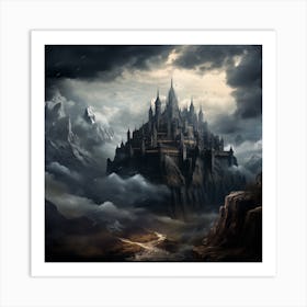 Castle In The Clouds Art Print