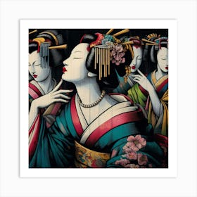 Japan Geisha Visual 63 Art Print