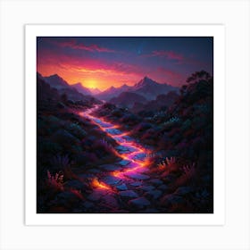 Path Through The Mountains Art Print