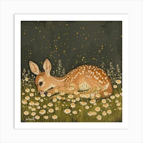 Fawn Fairycore Painting 7 Art Print