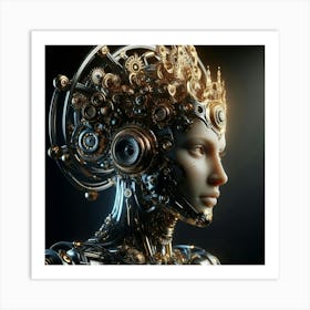 Futuristic Woman 12 Art Print