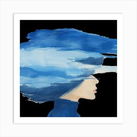 Watercolor Of A Woman 1 Art Print