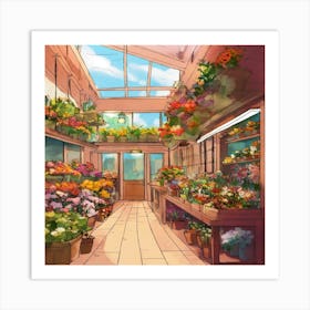 Flower Shop Art Print