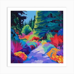 Colourful Gardens Vandusen Botanical Garden Canada 3 Art Print